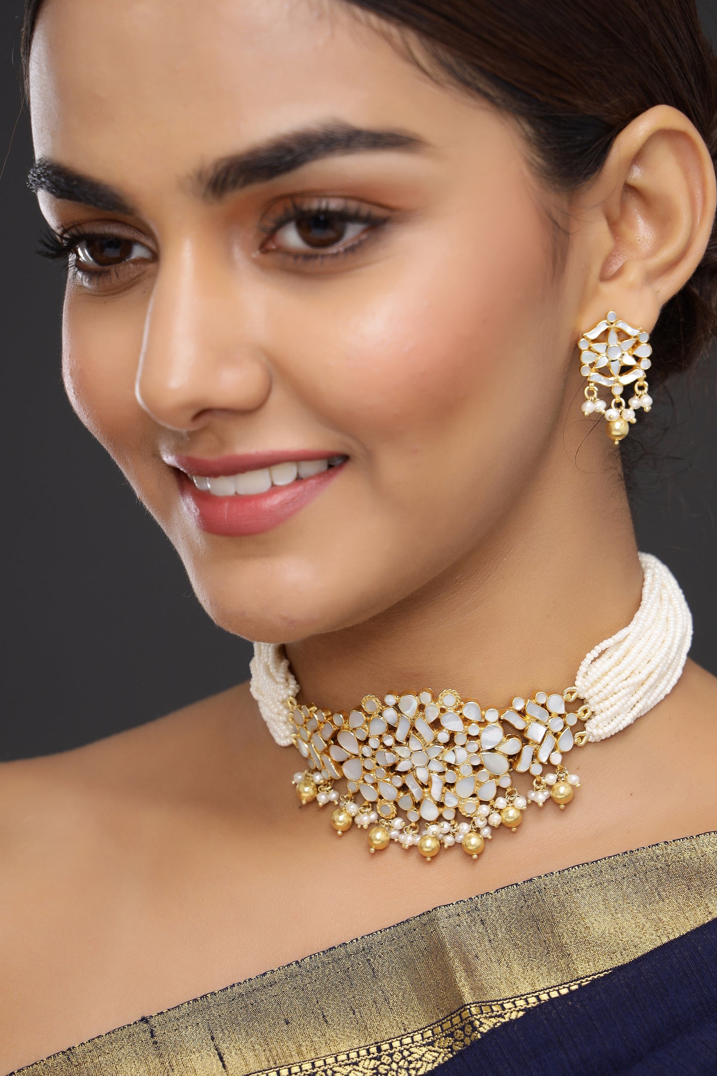 Mother of Pearl Choker Set