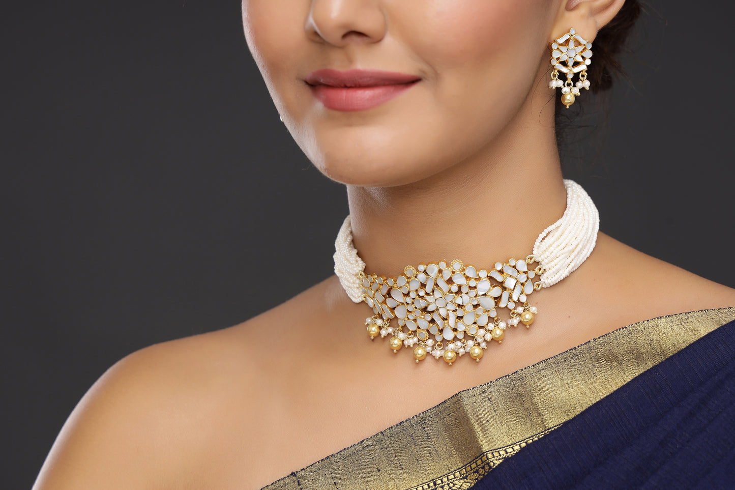Mother of Pearl Choker Set