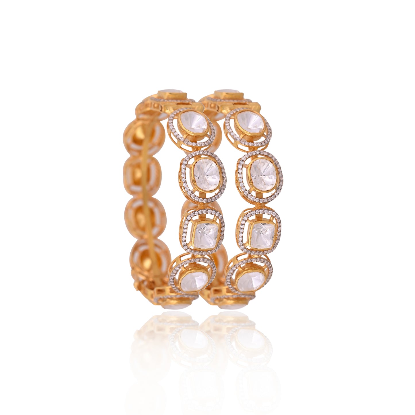 Heritage Moissanite Bangles (Pair)