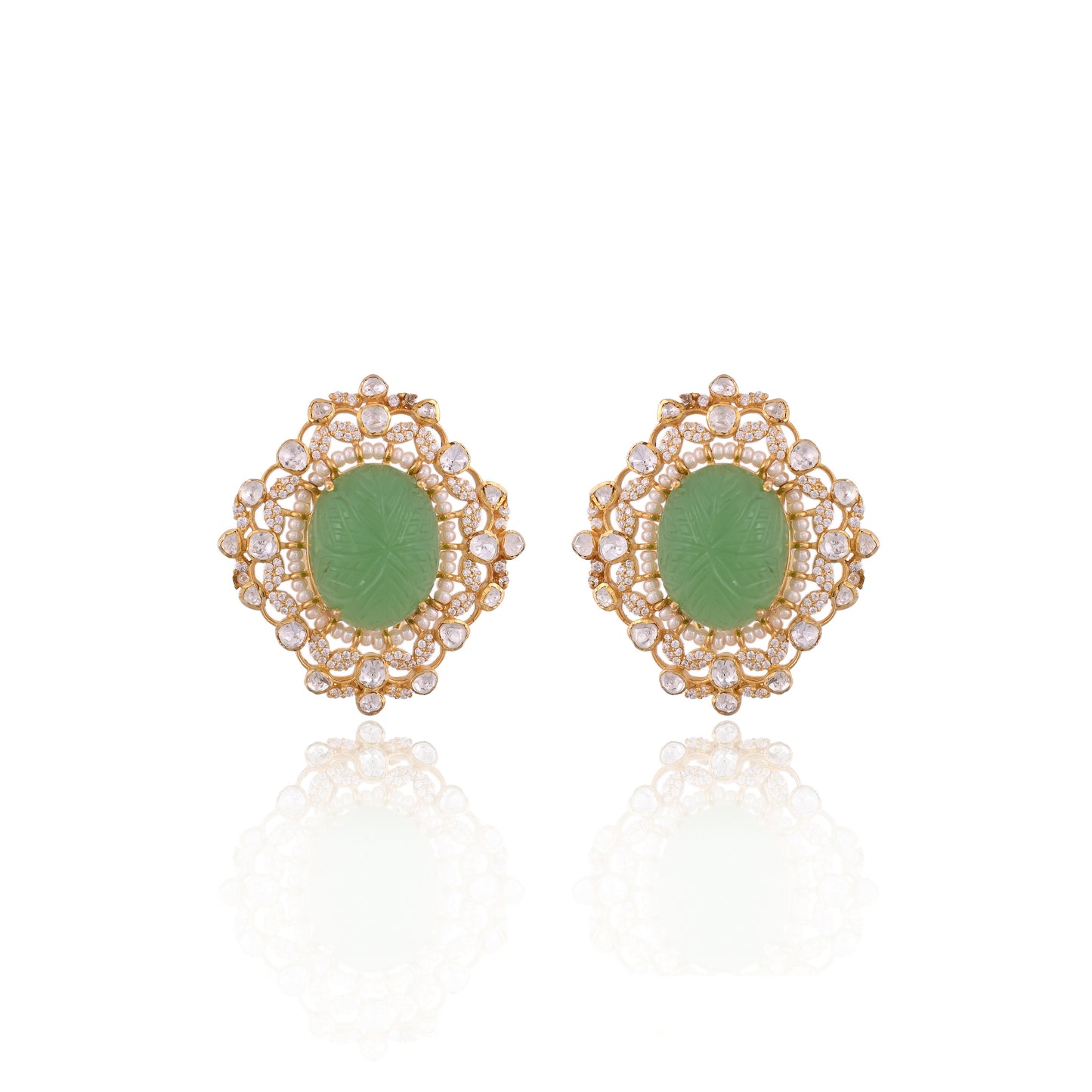 Emerald Mist Studs