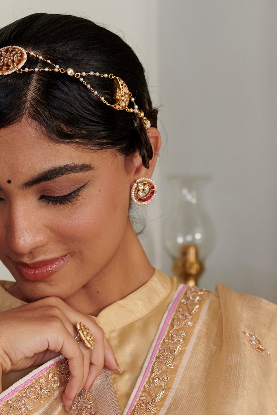 Freshwater Jadau Pearl Choker Set