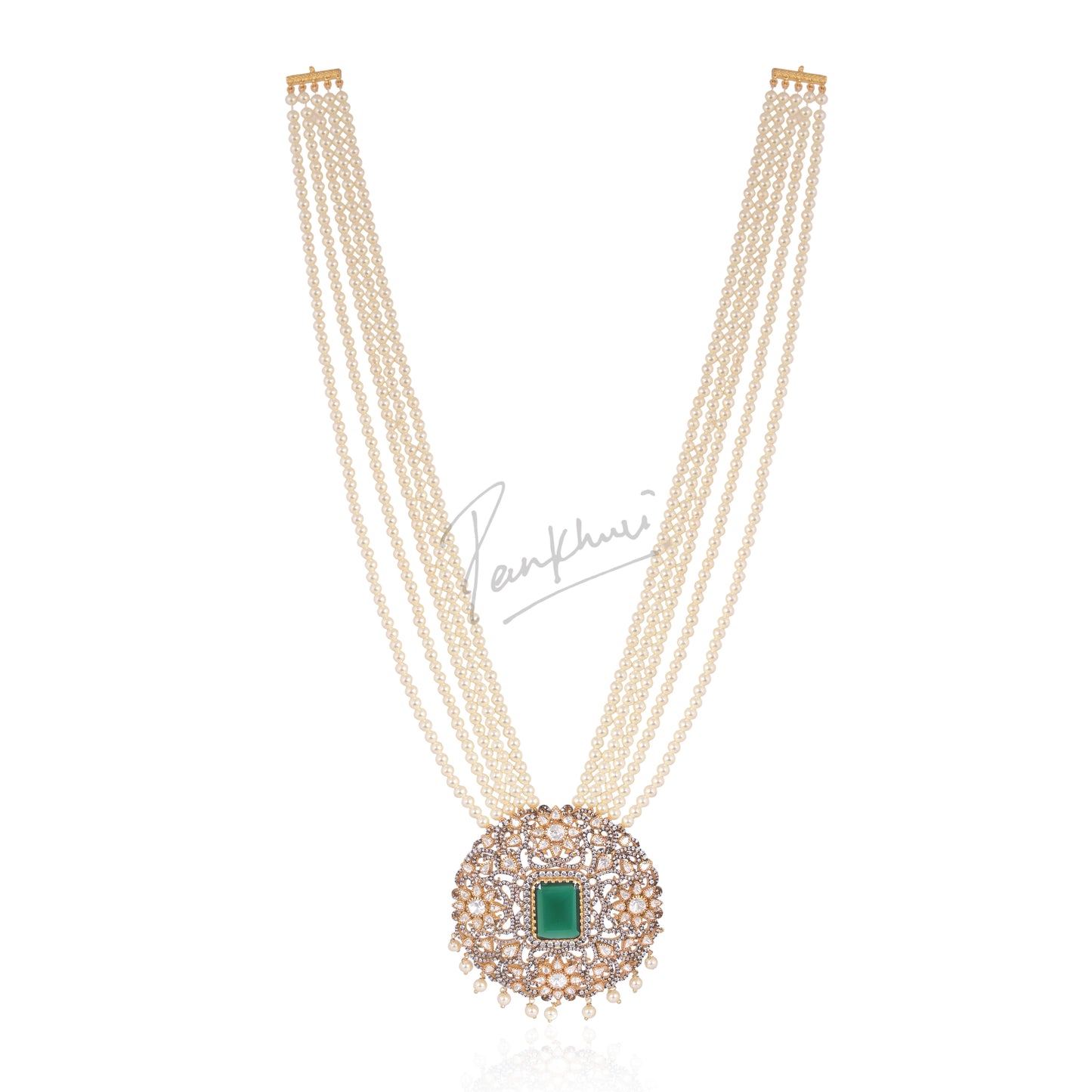 Victorian Pearl Garden Necklace