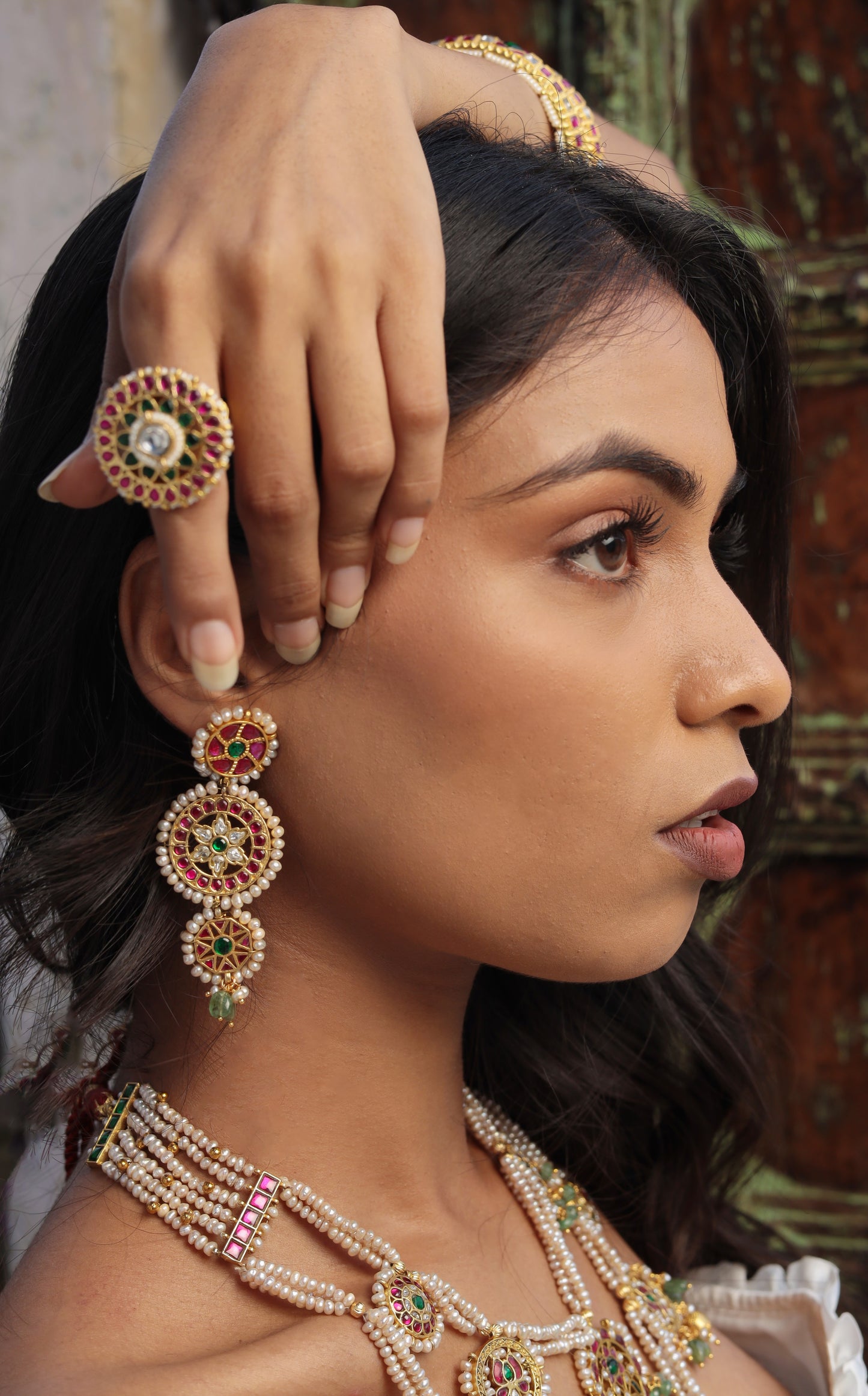 Vamika Jadau Haar Set