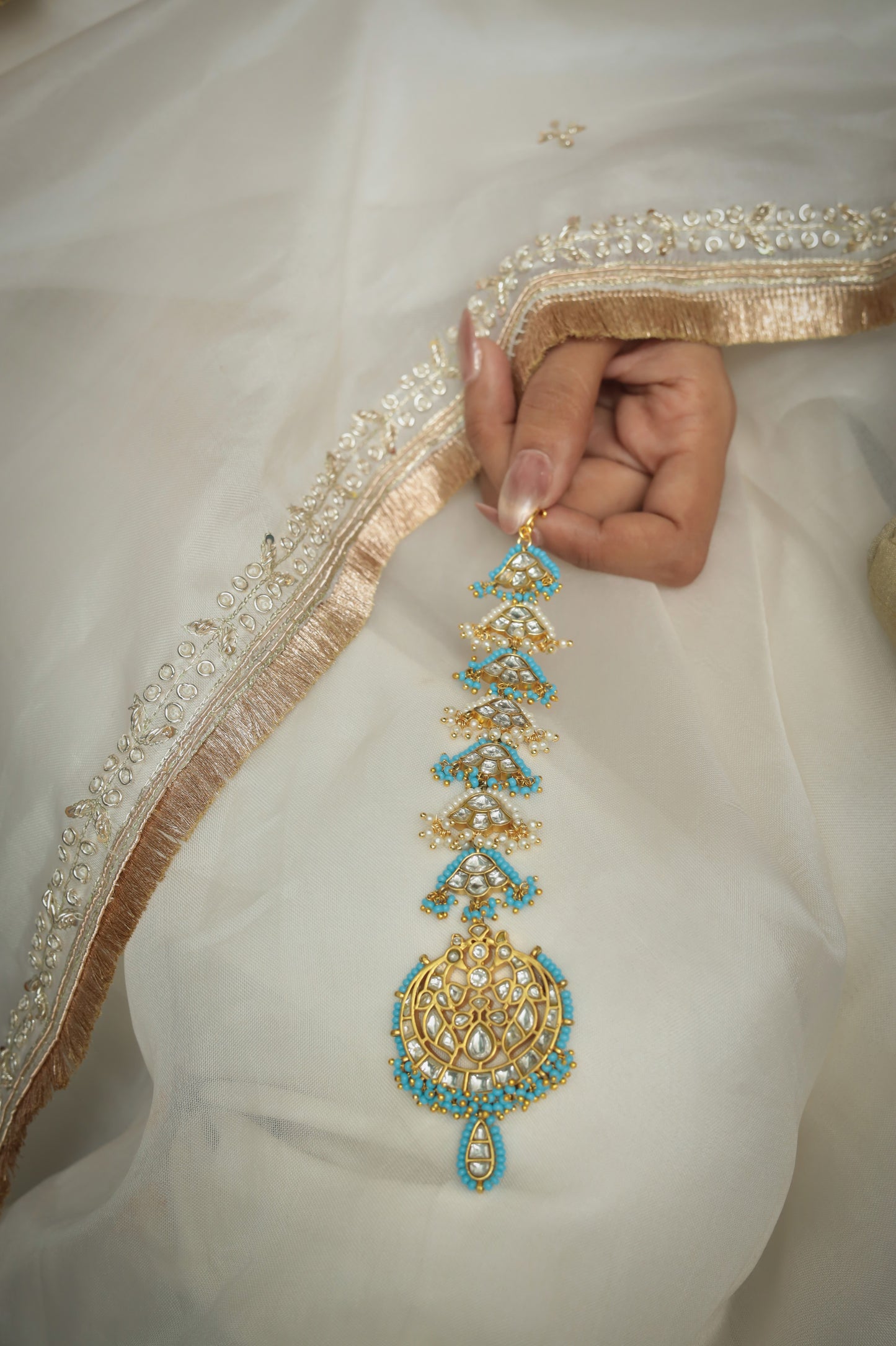 Firoza Jadau Maang Tika