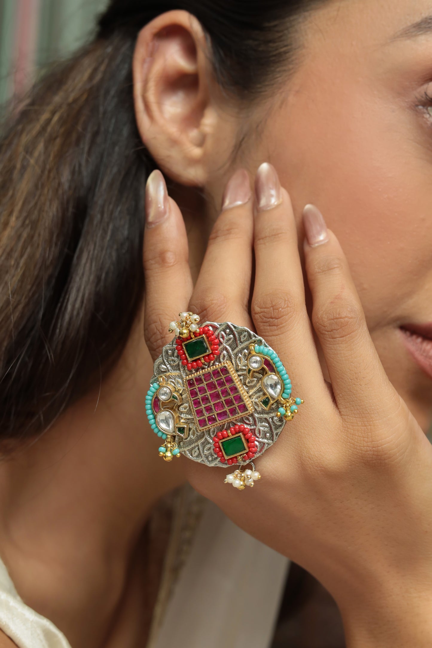Varna Jadau Ring