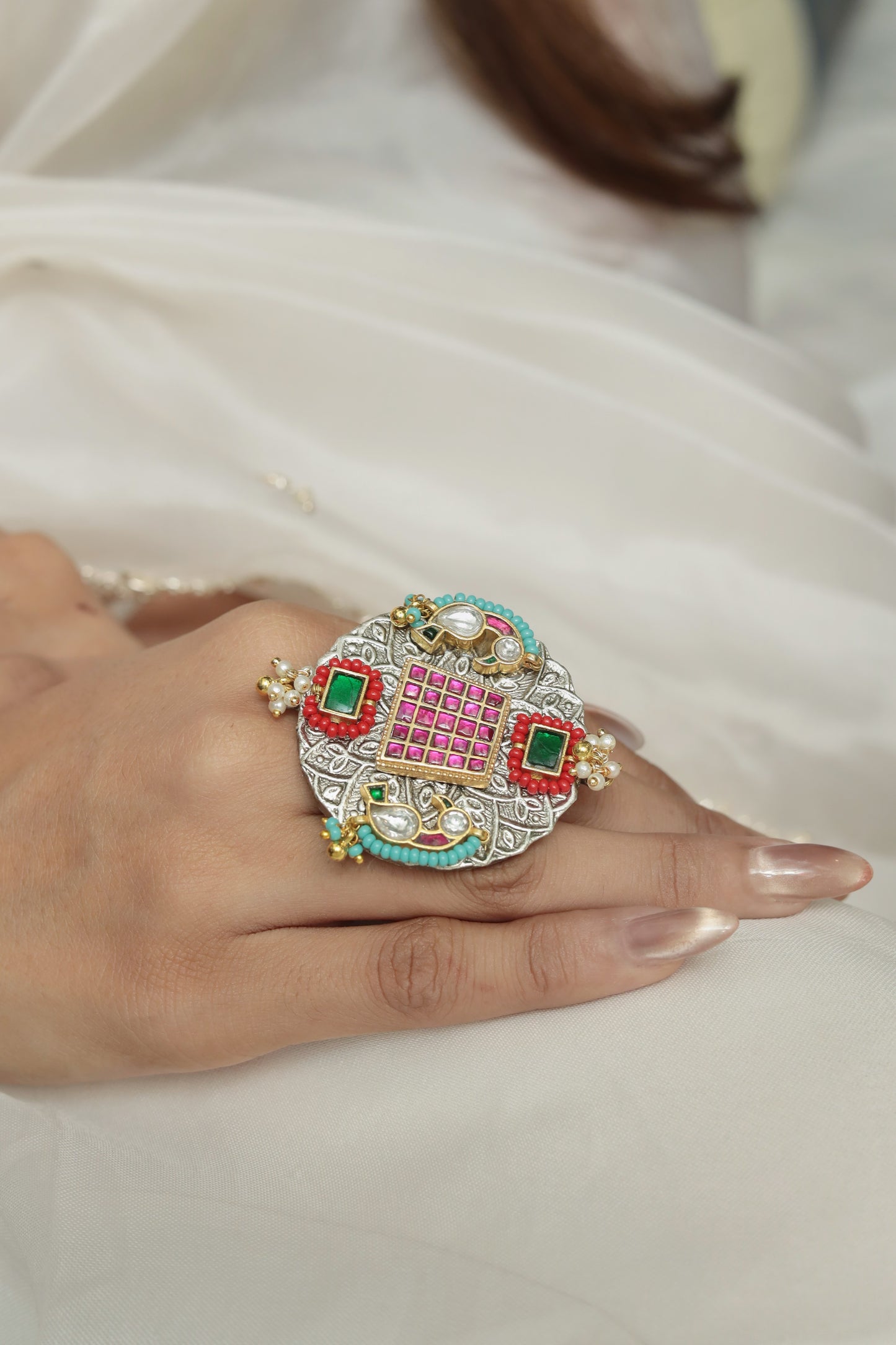 Varna Jadau Ring