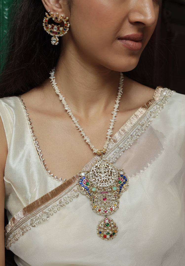 Navya Long Pendant set