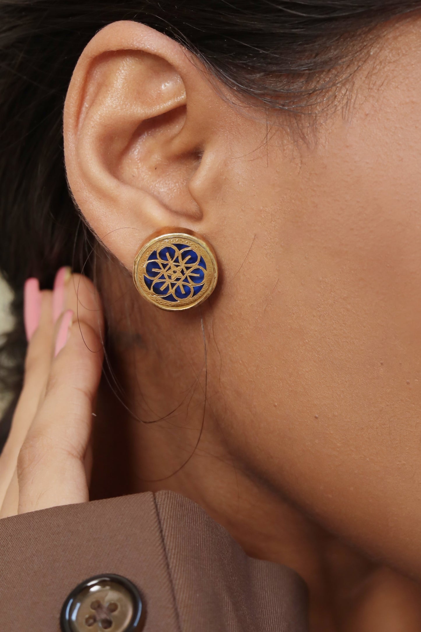 Thewa Kanchan Leela Earring
