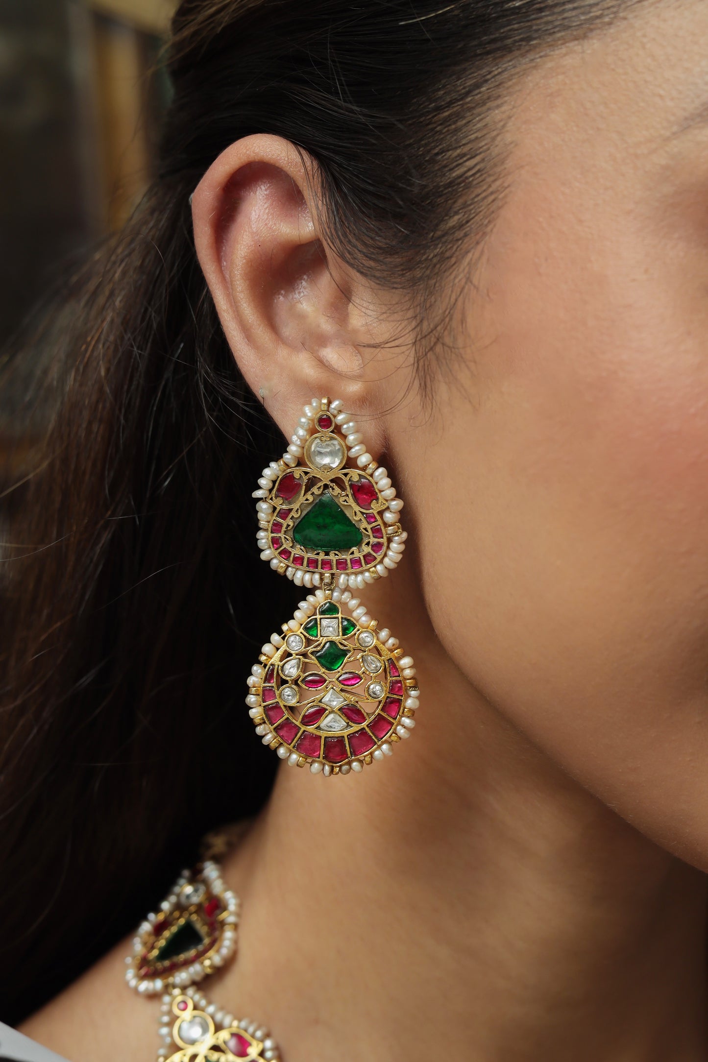 Jharokha Jadau Necklace Set