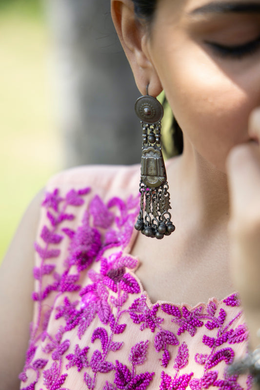 Boho Chic Silver Earrings