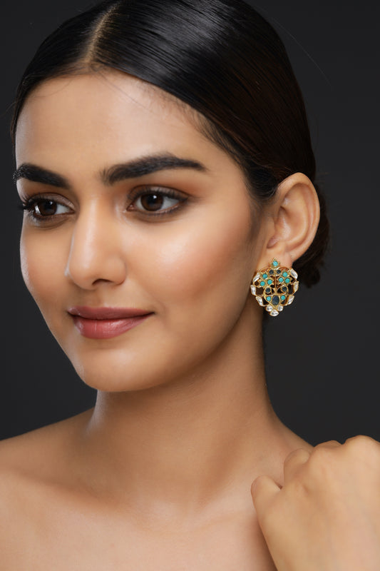 Polki & Firoza Danglers