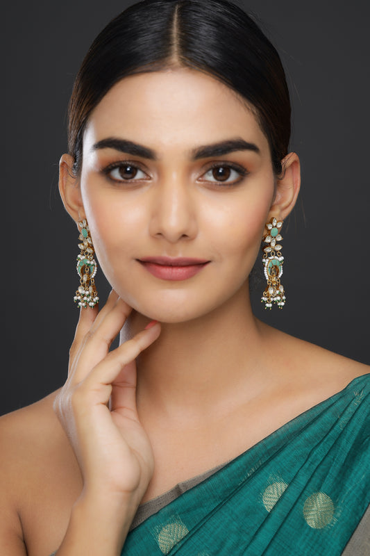 Firoza Crescent Earrings