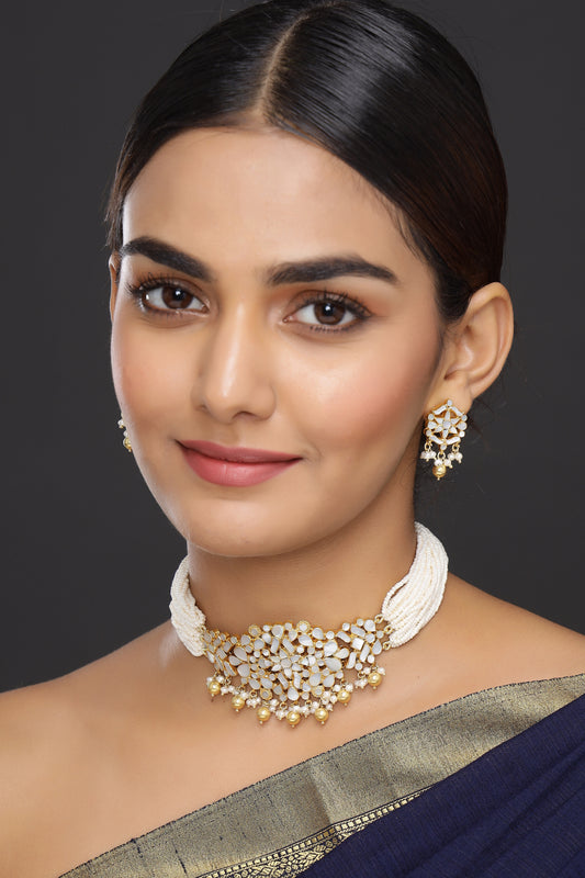 Mother of Pearl Choker Set