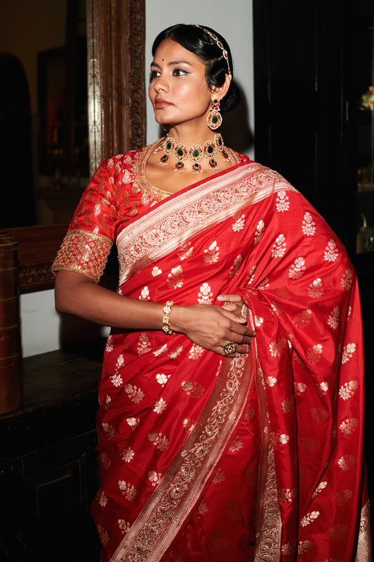 Meher – Classic Jadau Pearl Necklace Set