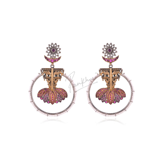 High Shine Patina Drop Earrings