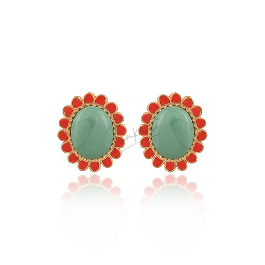 Firoza Coral Drop Earrings