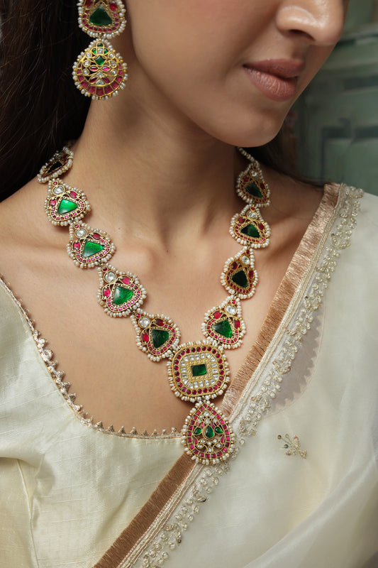 Jharokha Jadau Necklace Set