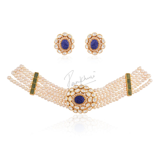 Ocean Carved Moissanite Choker