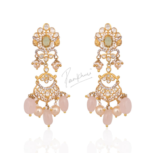 Pearl Bloom Sea Green Earrings