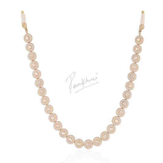 Moissanite Solitaire Cascade Necklace
