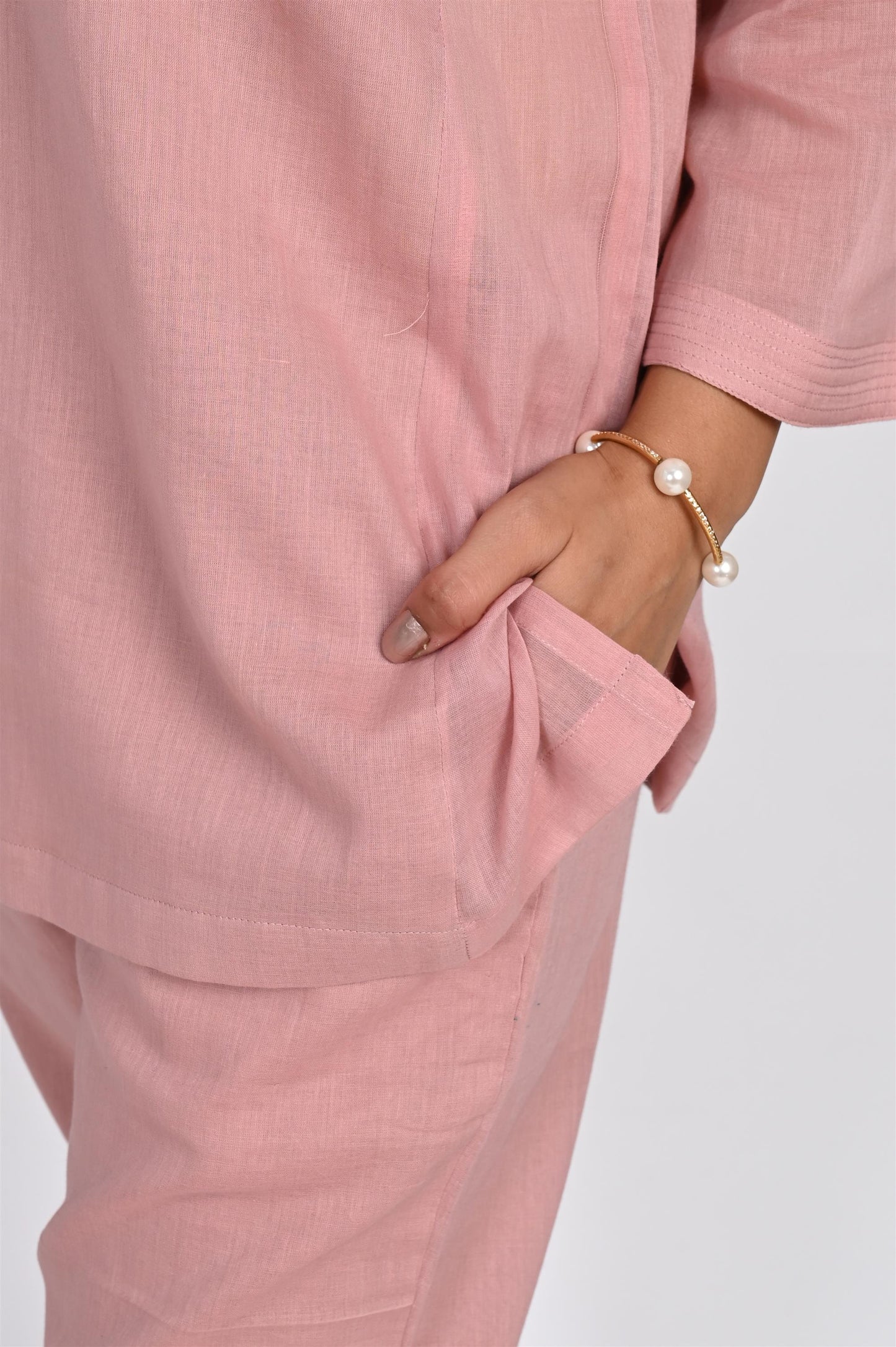 BLUSH PINK SOLID CORD SET