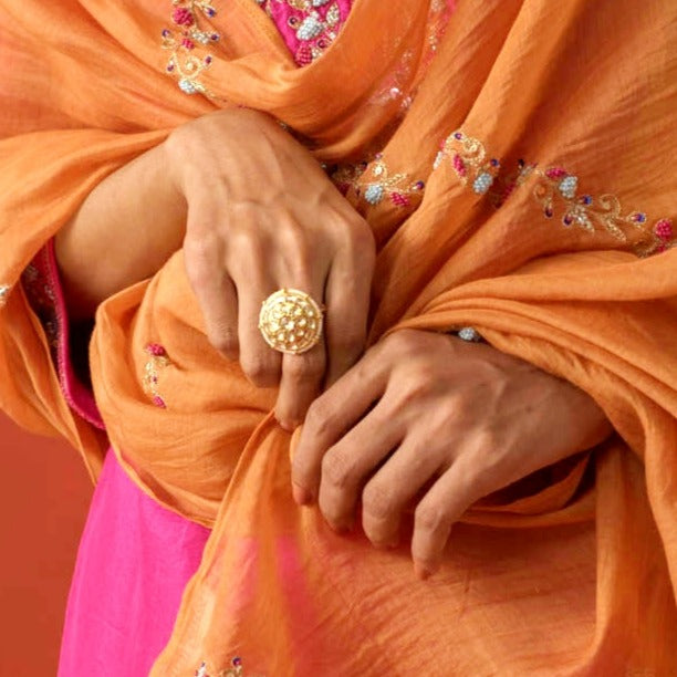 Polki Circle Ring