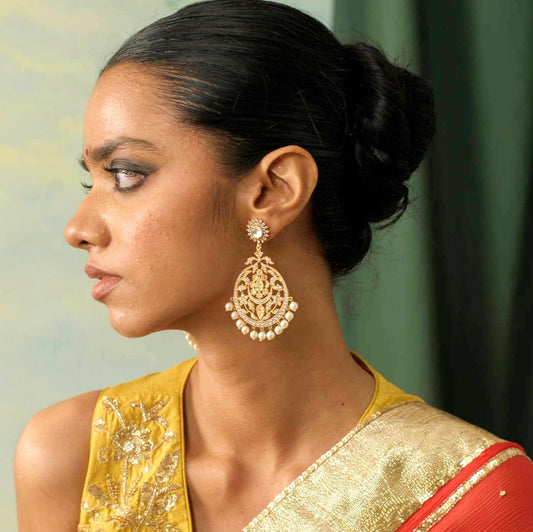 CZ Pearl Drop Earrings