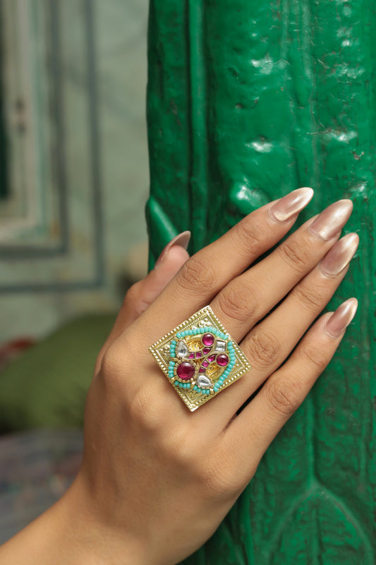 Dhwani Jadau Ring