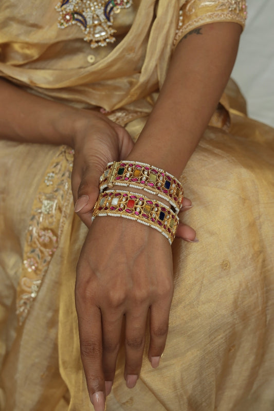 Navratna Jadau Bangle