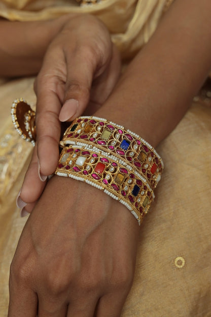 Navratna Jadau Bangle