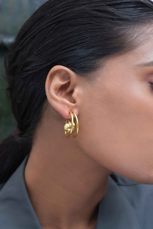 Golden aura Hoops