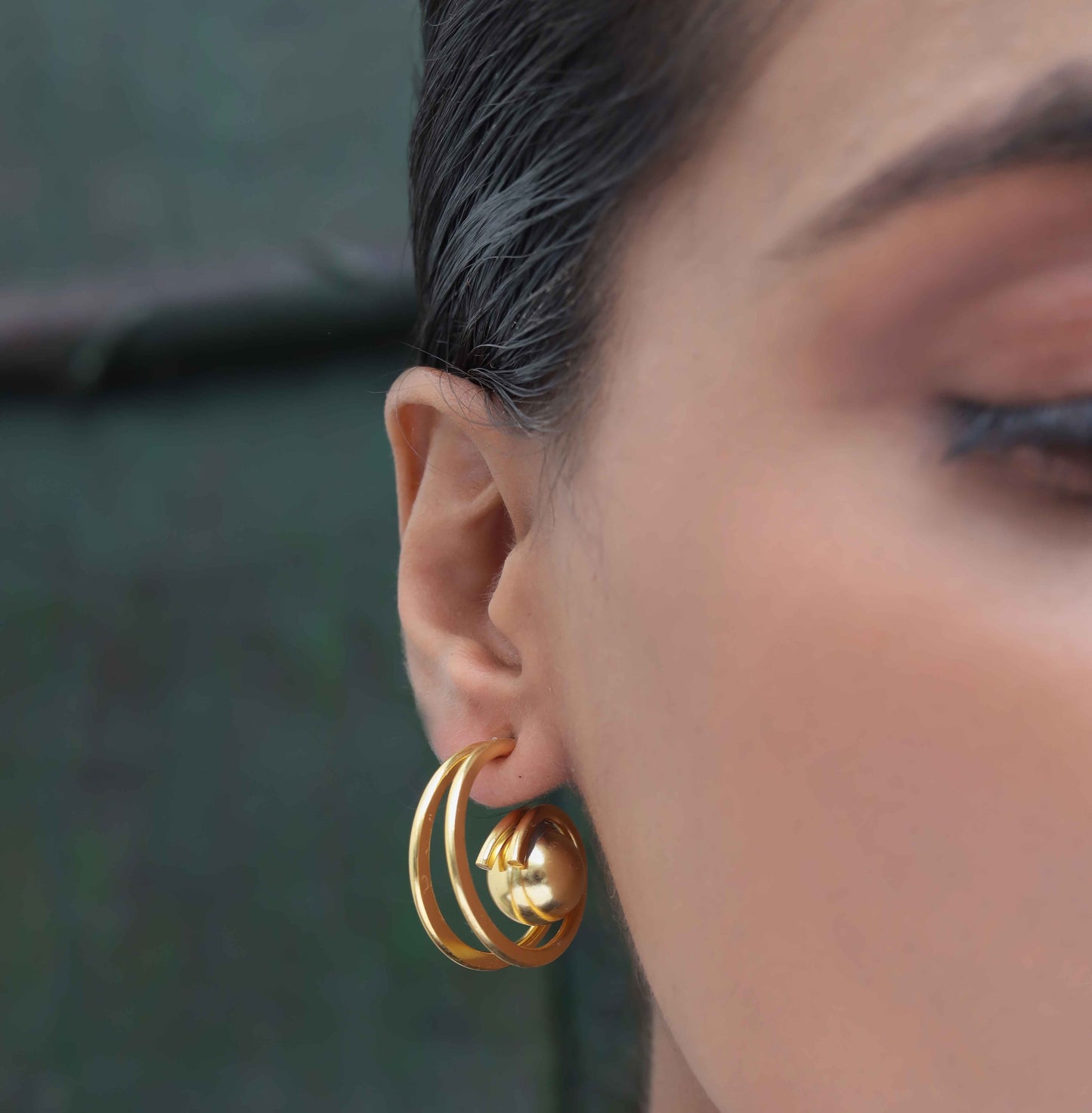 Golden aura Hoops