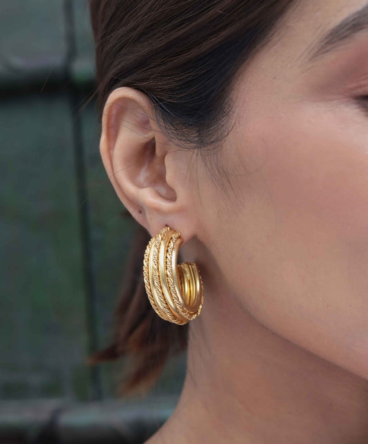 Crown Curve Hoops