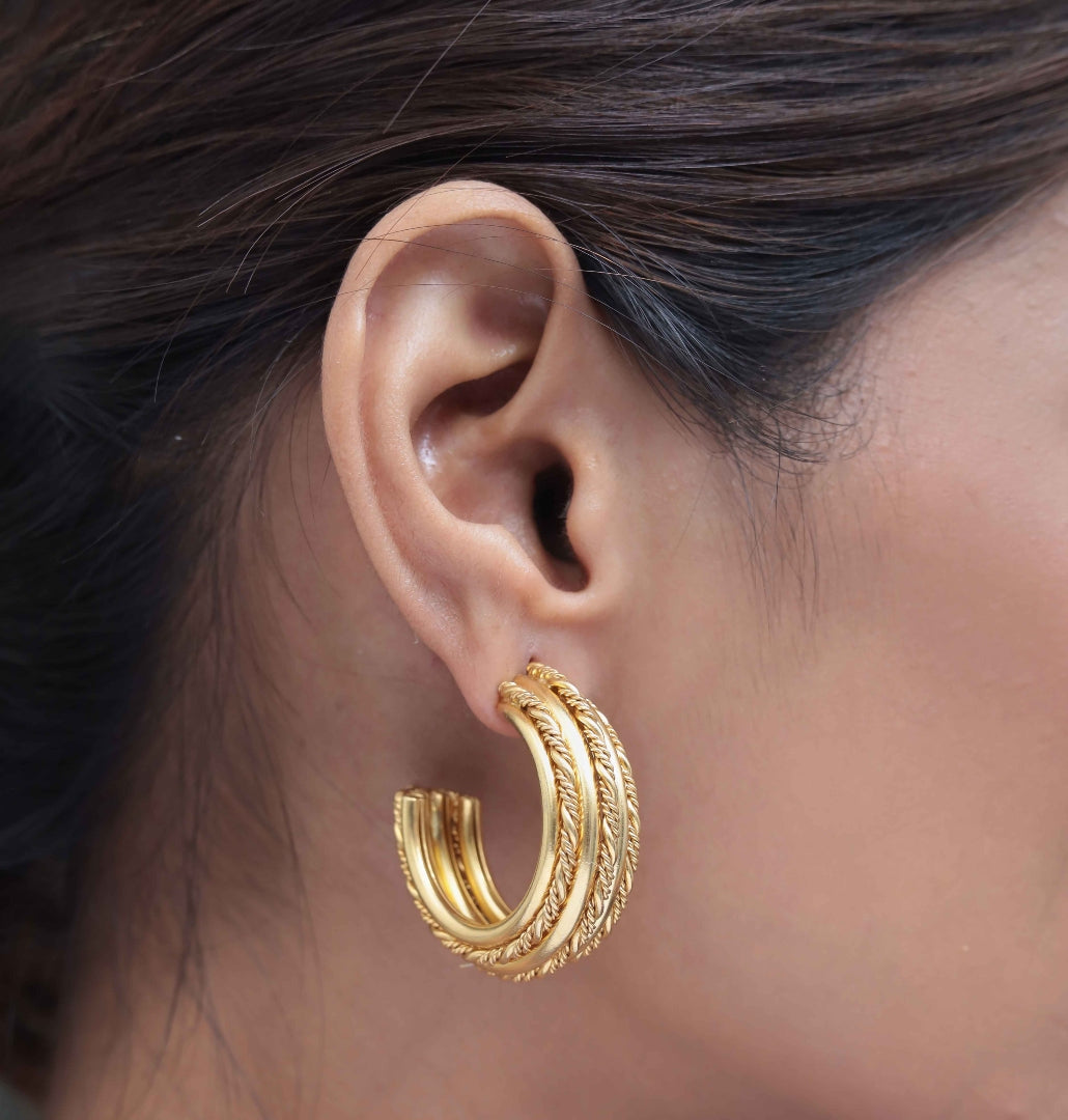 Crown Curve Hoops