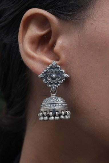 Aaranya Oxidized Jhumka