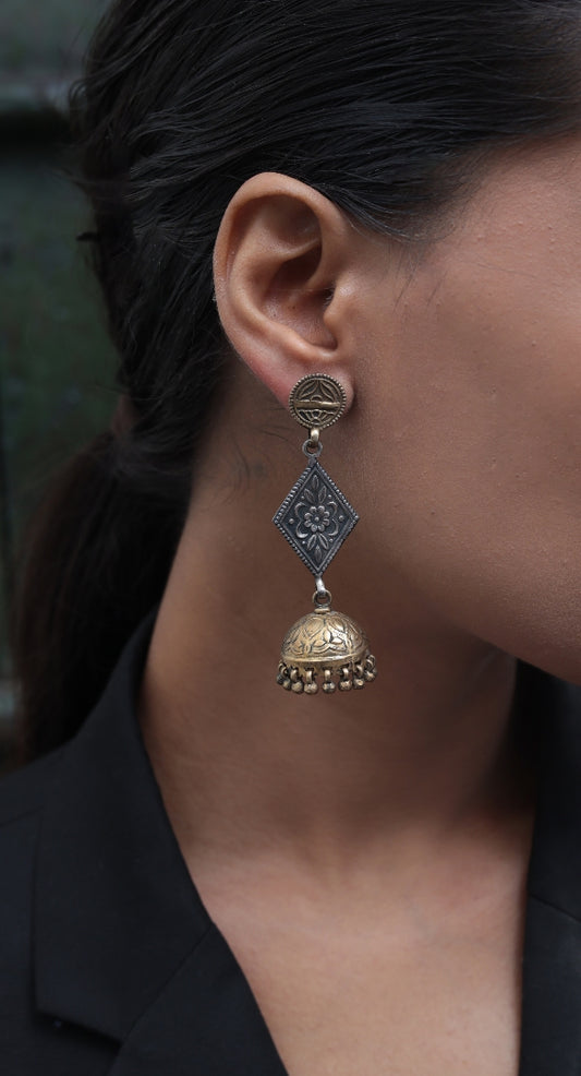 Rajsi Dual Charm Jhumka