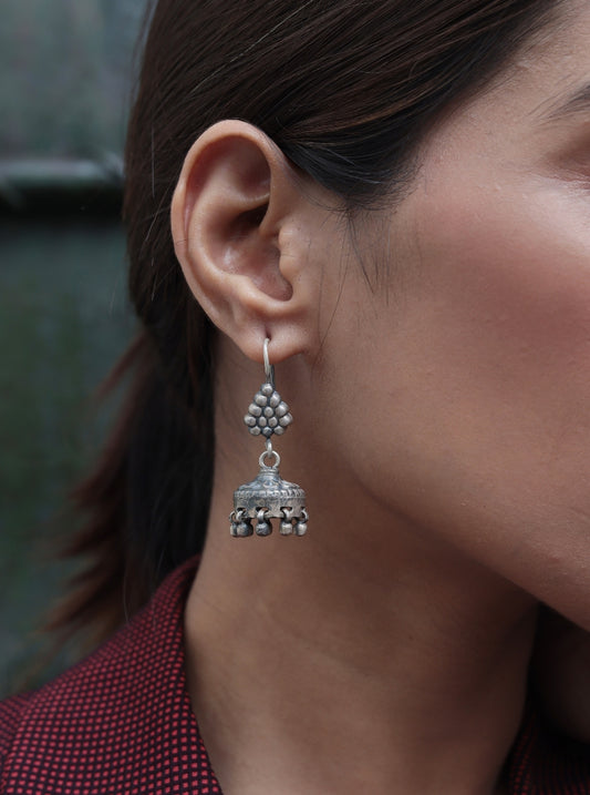 Gulika Silver Jhumki