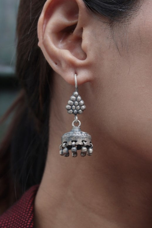Gulika Silver Jhumki