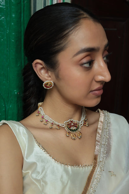 Nayantara Jadau Pearl Choker