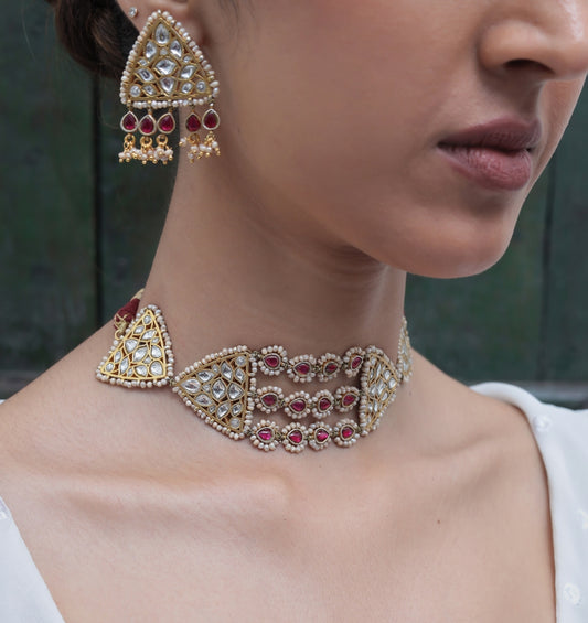 Saanjh Freshwater Pearl Choker